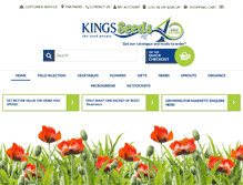 Tablet Screenshot of kingsseeds.co.nz